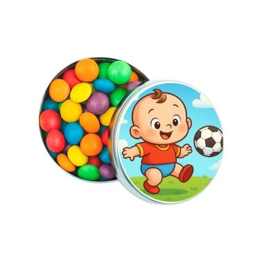 Imagem de Kit 30 Latinhas Lembrancinhas Futebol Baby