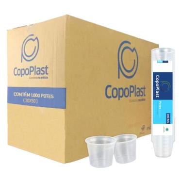 Imagem de Pote Descartável Copoplast 300ml PS Transparente Caixa 1.000 Unidades 