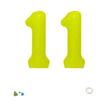 Imagem de Balões Digitais Fluorescentes Amarelo Neon Para Decorações De Aniversá