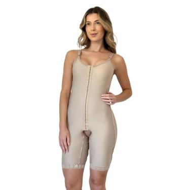 Imagem de Cinta Inteira de Alça Modeladora Pós Cirúrgica Abdominoplastia Lipoaspiração (Nude, GG)