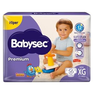 Imagem de Fralda Babysec Premium Hiper Xg 56 Un