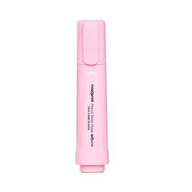 Imagem de Caneta marca-texto Maxprint Ecowrite Hype com Ponta Chanfrada 5,0MM e Tinta à Base de Água Rosa Pastel