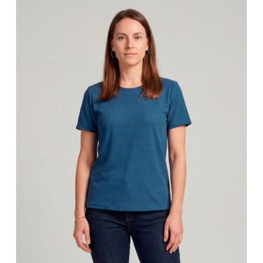 Imagem de Blusa Feminina Básica Infinita Cor Azul, G, Azul