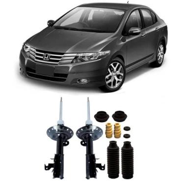 Imagem de Amortecedor + Kit Batente Honda City Dianteiro 2009 Até 2014 O Par - T