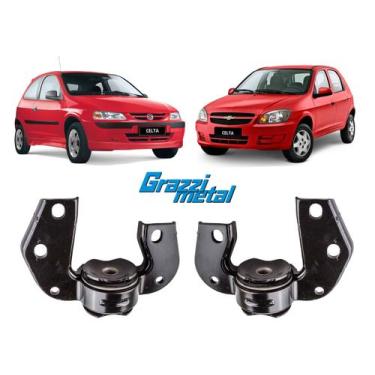 Imagem de Par Suporte Morceguinho Barra Tensor Gm Celta 2003 2004 2005 - Grazzim