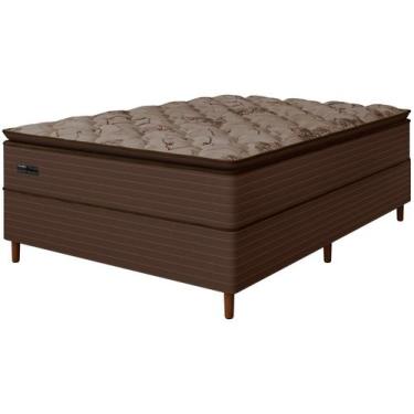 Imagem de Base Cama Box Casal Umaflex 38x138x188cm Resistence, Marrom, Casal