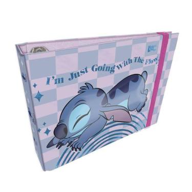 Imagem de Mini Fichário Escolar Para Anotações Stitch 80 Folhas  DAC
