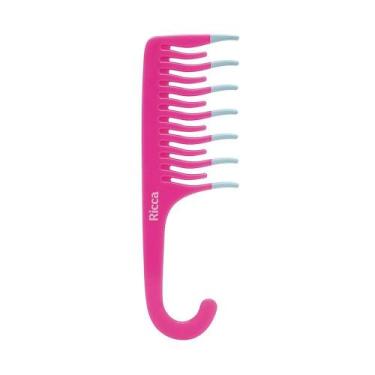 Imagem de Pente Desembraçante Shower Cachos Pink Ricca