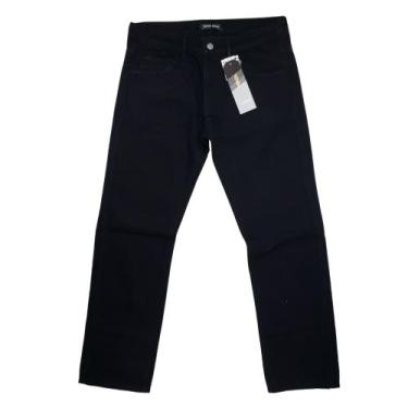 Imagem de Calça Jeans Zoomp Tradicional Original 100% Algodão, Preto, 48