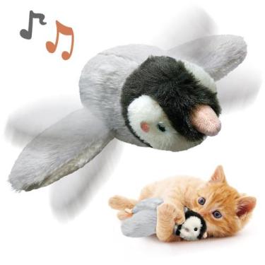 Imagem de Brinquedo para gatos KreizyGo Flapping Wings Penguin com Catnip e USB