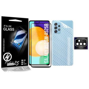 Imagem de Kit Completo Película Carbono, 3d E Câmera compatível Galaxy A52 5G A5