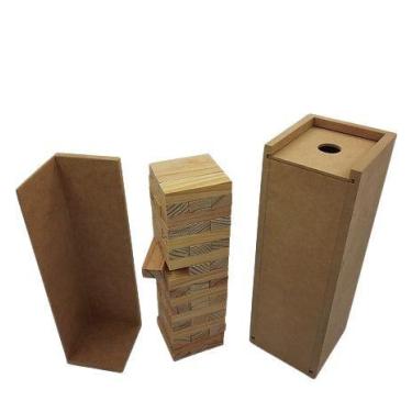 Imagem de Quebra cabeça infantil Jenga madeira - Shoppingnet
