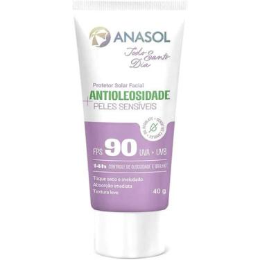 Imagem de Protetor Antioleosidade Peles Sensíveis FPS 90 40g Anasol