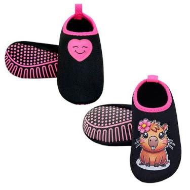 Imagem de Kit Sapatilha Infantil Antiderrapante 2 Pares S-121 S-101 - Magicc Kid