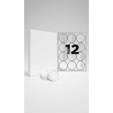 Imagem de Etiqueta Adesiva Redonda 63mm Carta 100 Folhas - Congratulations Store