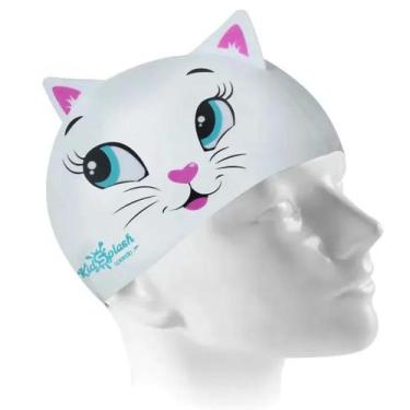 Imagem de Touca De Natação Infantil Snow Cat Cap 528885 Speedo, Branco