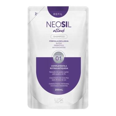Imagem de Shampoo Antiqueda Neosil Attack U.SK Passo 01 Refil 200ml