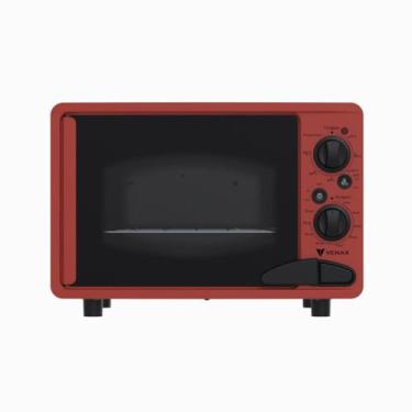 Imagem de Forno eletrico Luxo 45L Classic Vintage Vermelho - Venax, 110V