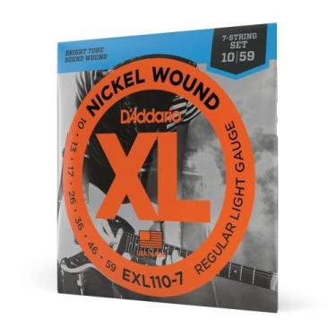 Imagem de Encordoamento Guitarra 7 Cordas EXL110-7 XL Nickel Wound D'Addario