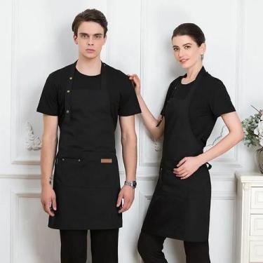 Imagem de Avental De Cozinha Impermeável Com Bolsos Para Mulheres E Homens, Unif