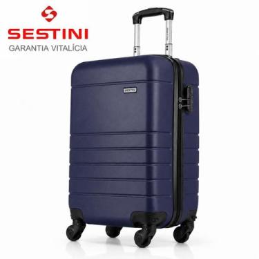 Imagem de Mala Bordo 10kg SESTINI Rodinhas Removíveis em ABS Premium e Espaçosa,