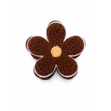Imagem de Presilha de Cabelo Flor Felpudas - Amaite Make, MARROM