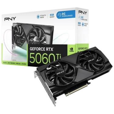 Imagem de Placa de Vídeo PNY NVIDIA GeForce RTX 5060 Ti Dual OC, 8GB, GDDR7, DLS