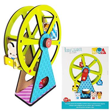 Imagem de Brinquedo Educativo Criativo De Madeira Roda Gigante Babebi