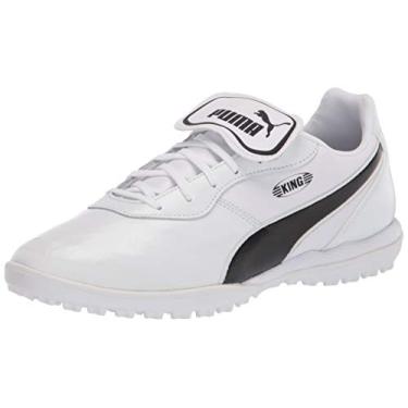 Imagem de PUMA Chuteira de futebol masculina King Pro Fg, Puma Branco-puma preto-puma branco, 13.5 Women/12 Men