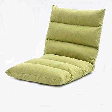 Imagem de Diumy Cadeira de chão ajustável de 6 posições, suporte confortável para as costas 0-180°, dobrável, para sofá, sala de estar, leitura - B 52 x 55 x 55 cm (20 x 22 x 22 polegadas)