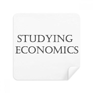 Imagem de Short Phrase Studying Economics Glasses Pano Limpador de tela Tecido de Camurça Pacote com 2