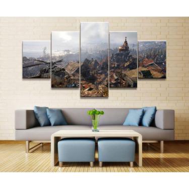 Imagem de Quadro Decorativos Jogos com 5 peças 130x65 m11