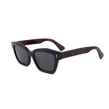 Imagem de Oversize Square Acetate Polarized Sunglasses For Women Female Fashion Sun Glasses Classic Trending Luxury,Black With Gray,china