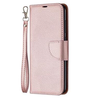 Imagem de Capa de couro flip carteira para Samsung Galaxy A01 A02S A10 A12 A20E A31 A40 A41 A42 A50 A51 A70 A71 A21S A6 A7 2018 Capa protetora, RoseGold, para Galaxy A6 2018