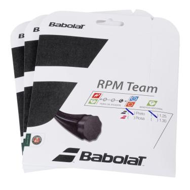 Imagem de Corda Babolat rpm Team 17L 1.25mm Preta - Pack com 3 Sets