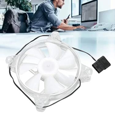 Imagem de ventilador de computador,Ventilador de gabinete RGB, refrigera??o de chassi de LED 120mm 7 laminas, dissipa??o de baixo ru¨ªdo Instala??o simples para gabinete de computador, ventilador de radiad
