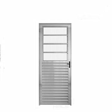 Imagem de Porta Basculante Aluminio Brilhante 2.10 x 0.70 Lado Esquerdo - Hale