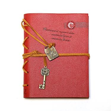 Imagem de Caderno vintage com cordão e chave para diário