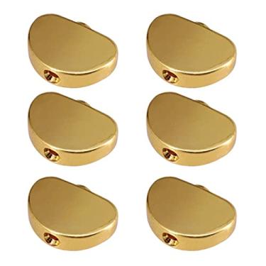 Imagem de Vaveren 6 peças de substituição de cabeças de máquina de afinação de botões para guitarra, dourado