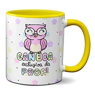 Imagem de Caneca Exclusiva Da Professora Presente Coruja Fofa (Amarela)