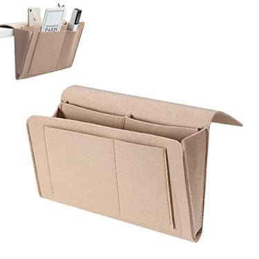 Imagem de cabeceira com bolsos – cama feltro para pendurar para sacola, cabeceira luxo, cama lateral para dormitório, cama, sofá, cama lateral Nanyaciv
