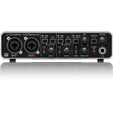 Imagem de Interface áudio 192kHz Behringer UMC204 HD