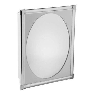 Imagem de Armário Plástico Com Perfil De Alumínio Versátil Com Espelho 38cmx47cm