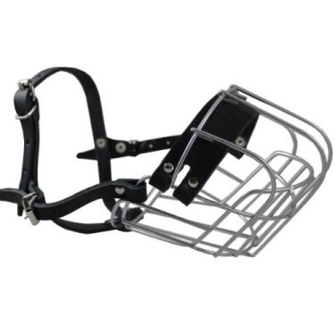 Imagem de Caninos My Love Metal Wire Basket Canino Muzzle Rottweiler. Circunferência 38,1 cm, Comprimento 11,4 cm
