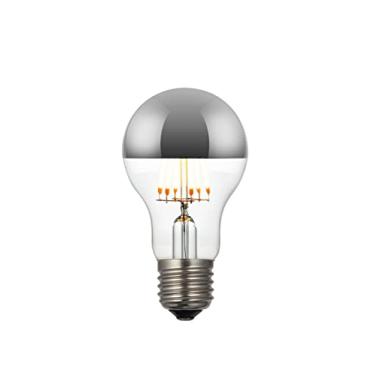 Imagem de Lâmpada Filamento De Led Poptem A19 Espelhada 6W Bivolt Prata Decorativa