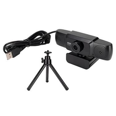 Imagem de Webcam 1080P, câmera de computador USB com cancelamento de ruído para jogos