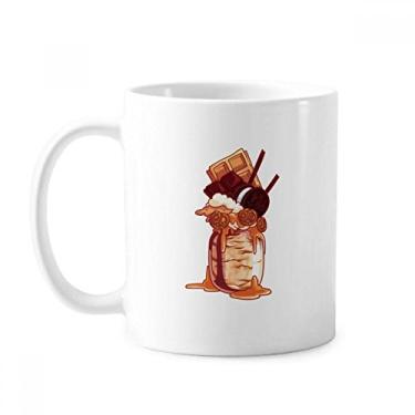 Imagem de Biscuits Garrafa de Chocolate Caneca de Sorvete Cerâmica Copo de Porcelana de Café Utensílios de Mesa