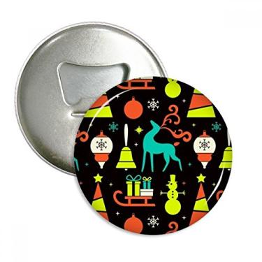 Imagem de Ace de Natal Sled Festival abridor de garrafas ímã de geladeira emblema multifuncional