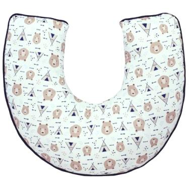 Imagem de Giz de Cor Confecções Apoio Para Amamentar Light Urso Cabana Marinho Urso Cabana Marinho