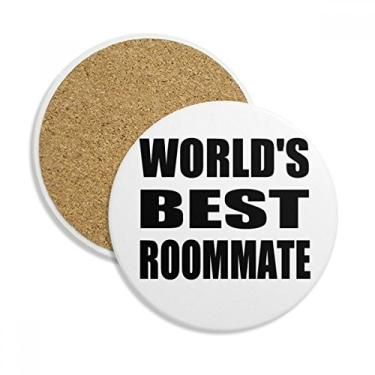 Imagem de World's Best Roommate Caneca porta-copos para a temporada de formatura Pedra absorvente de mesa